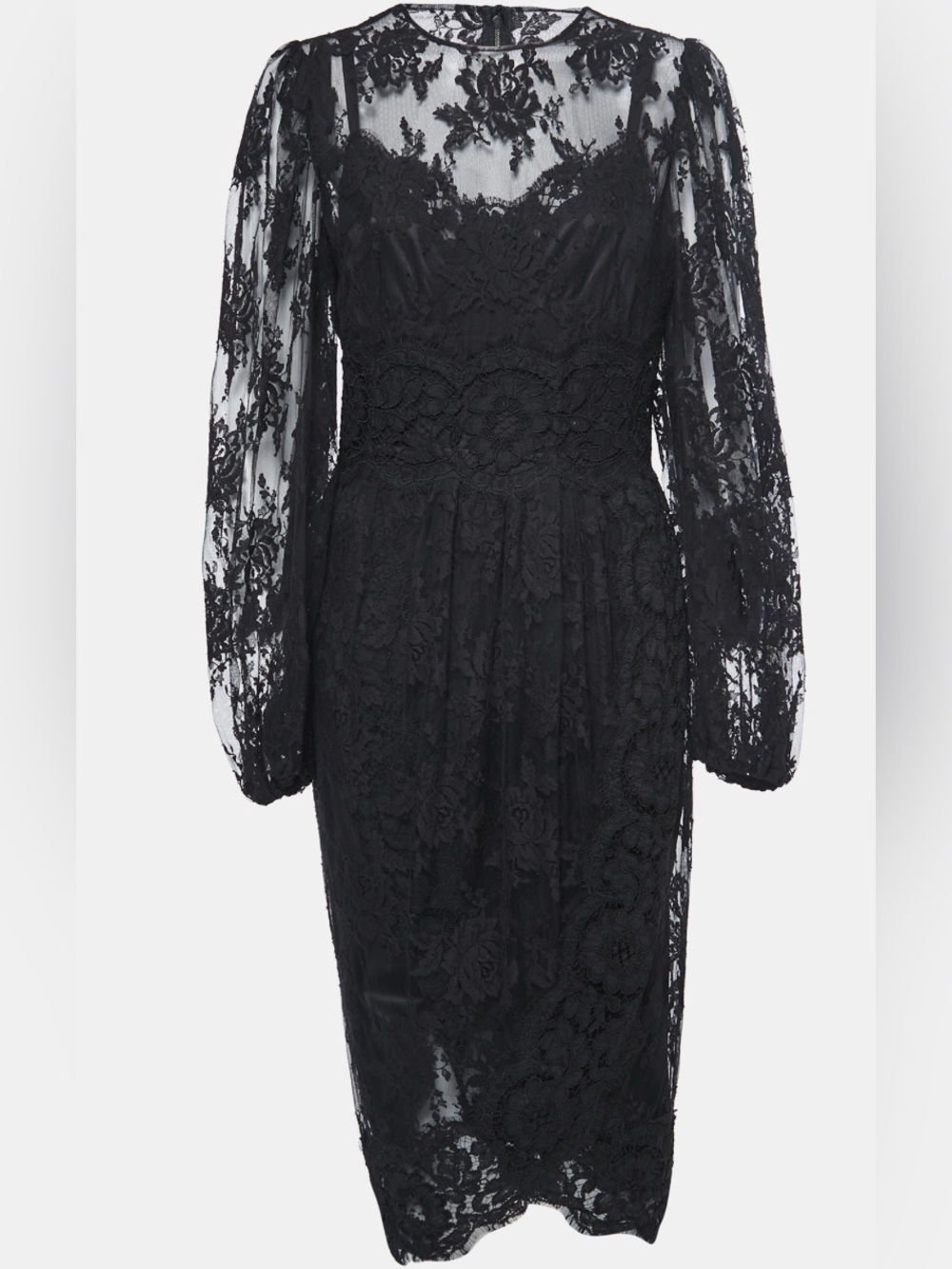 DOLCE & GABBANA Black Lace Dress.